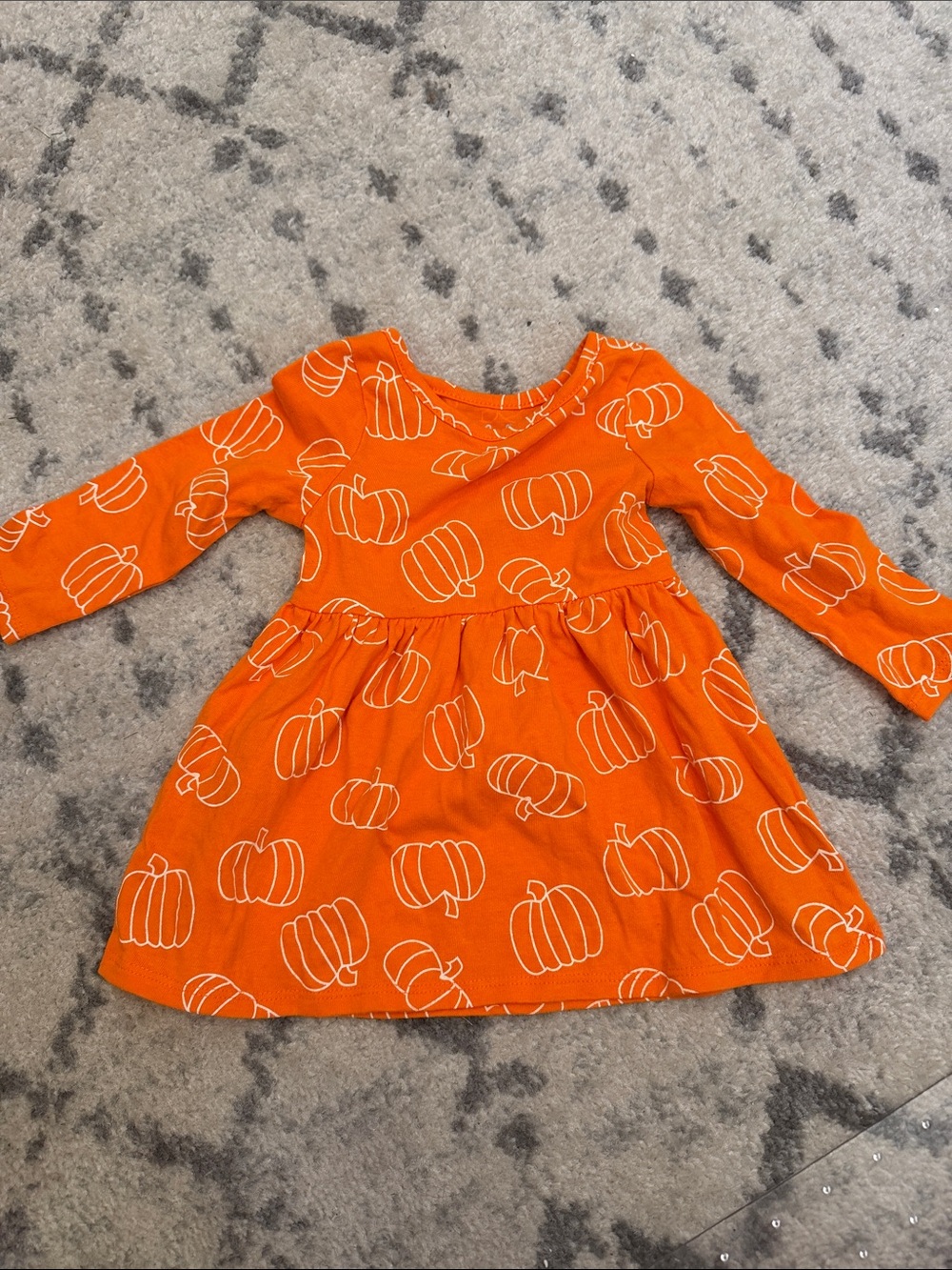 Toddler cat and Jack pumpkin dress